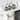 Modern 3-Light Black Spiral Pendant Light with Smoky Gray Glass Shades - Dia.24-in