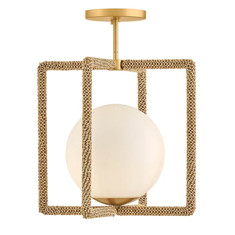 Hinkley Lighting 48511 Keona 16" Wide LED Semi-Flush Globe Ceiling