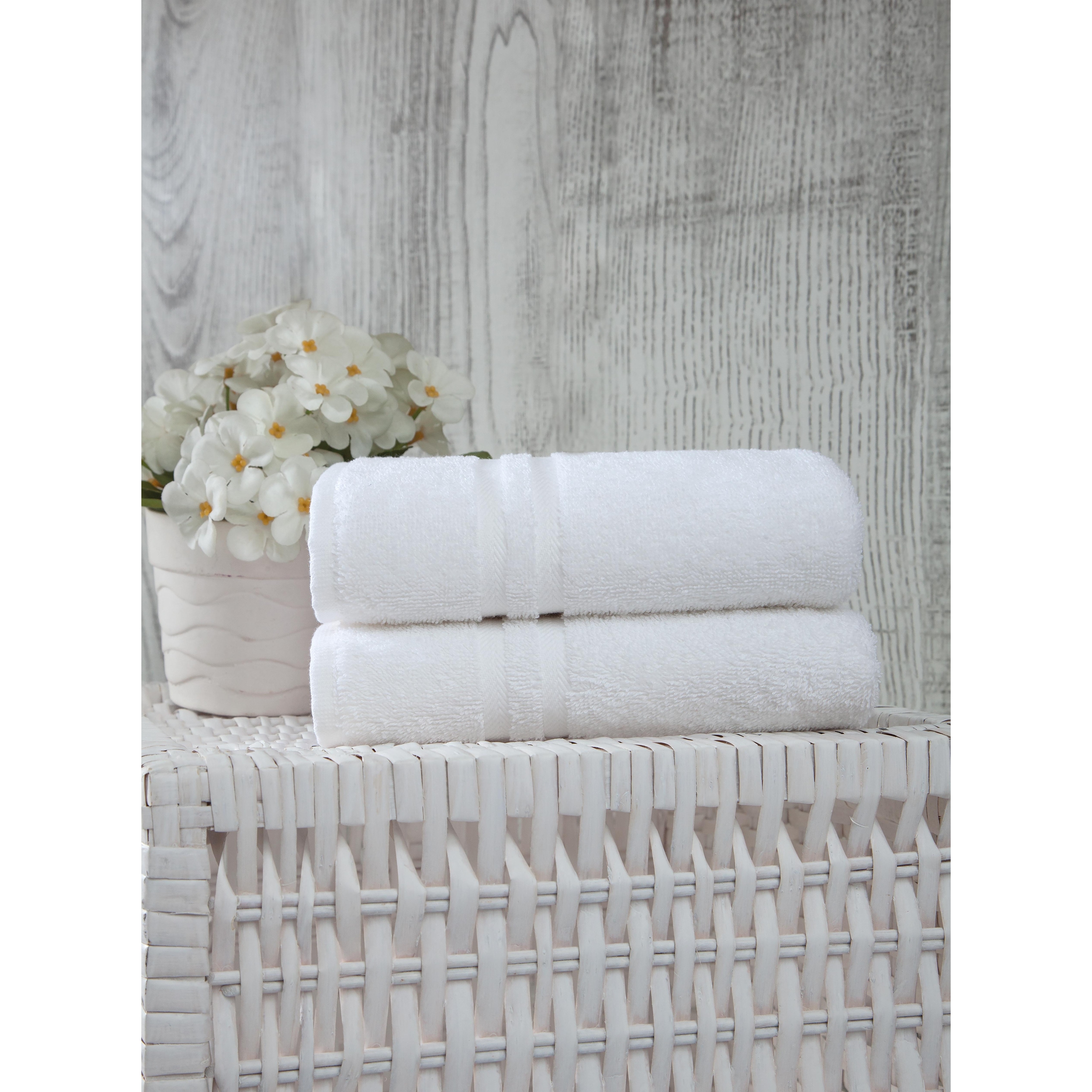 Ozan Premium Home 100% Turkish Cotton Sienna Luxury Collection Hand Towels (Set of 2)