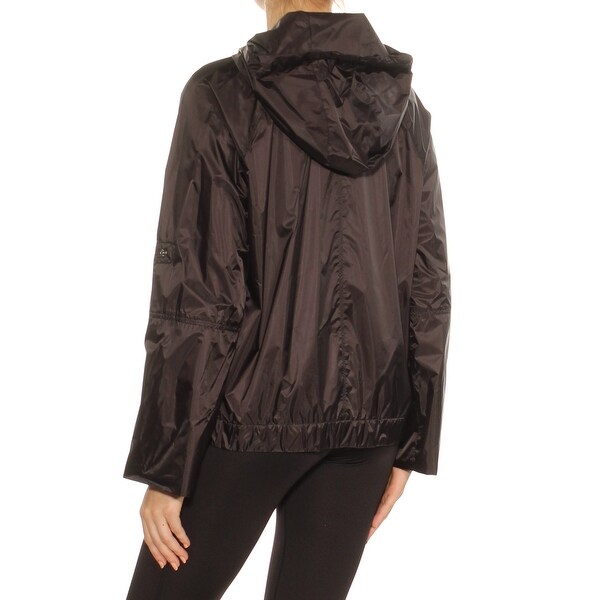 ladies black rain jacket