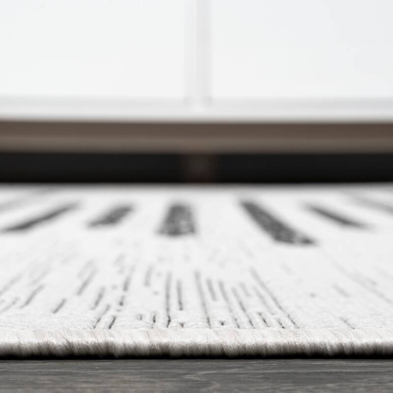 JONATHAN Y Colonia Berber Stripe Geometric Indoor/Outdoor Area Rug
