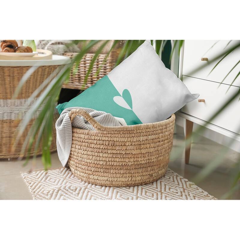 Modern Heart Valentines Day Decorative Throw Pillow
