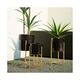 Glitzhome Set of 3 Modern Distressed Metal Plant Stands