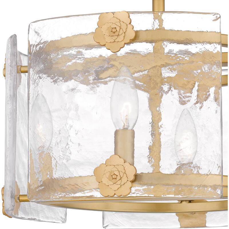 Jolie 4-Light Light Gold Semi-Flush Mount Light