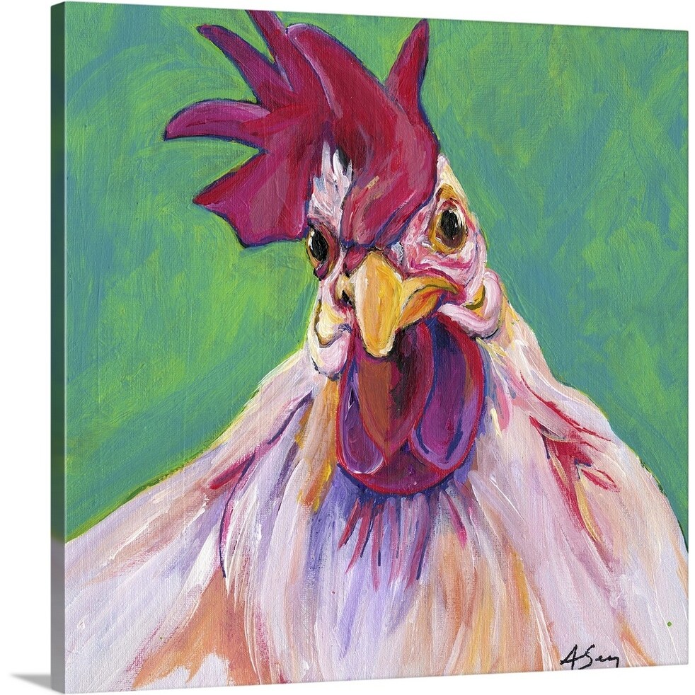 Shop Chicken Canvas Wall Art Overstock 16892804