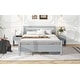 preview thumbnail 5 of 11, Full Size Pine Wooden Platform Kids Bed with Headboard,2-Removable Storage Drawers & 2-Bedside Tables, Easy to Assemble, Grey