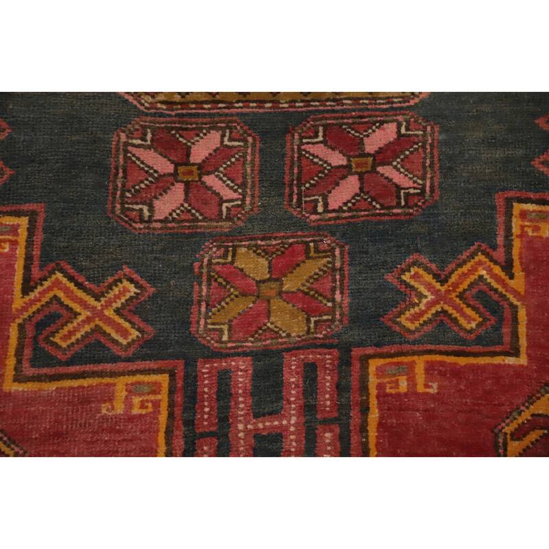 Hand Knotted Oriental 100% Wool Carpet Traditional Tribal Red Ardebil Area Rug - 10' 4'' X 4' 6''