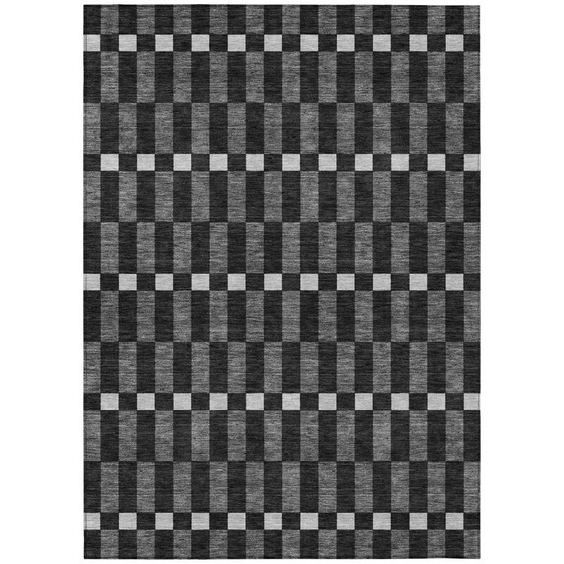 Machine Washable Indoor/ Outdoor Modern Augusta Chantille Rug