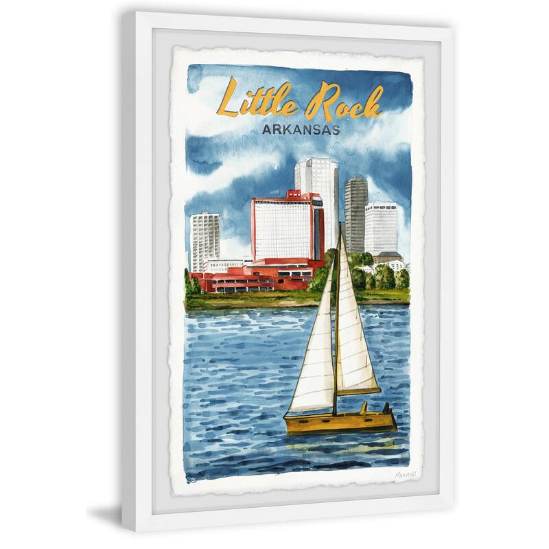 'Little Rock Arkansas' Framed Painting Print Bed Bath & Beyond 33068733