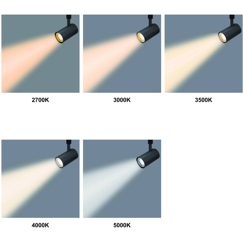 3 Wattage Setting Dimmable LED Track Head - Extra Large