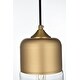 preview thumbnail 5 of 10, Elegant Lighting Ashwell Single Light 5" Wide Mini Pendant with Clear