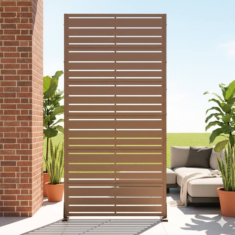 Outdoor Privacy Screen Metal Privacy Screen Panel Free Standing