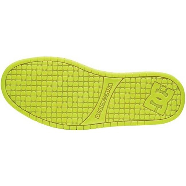 dc shoes black and lime green