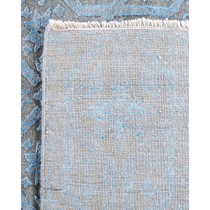 Ikat One-of-a-Kind Hand-Knotted Area Rug - Brown, 9' 1" x 12' 2" - 9' 1" x 12' 2"