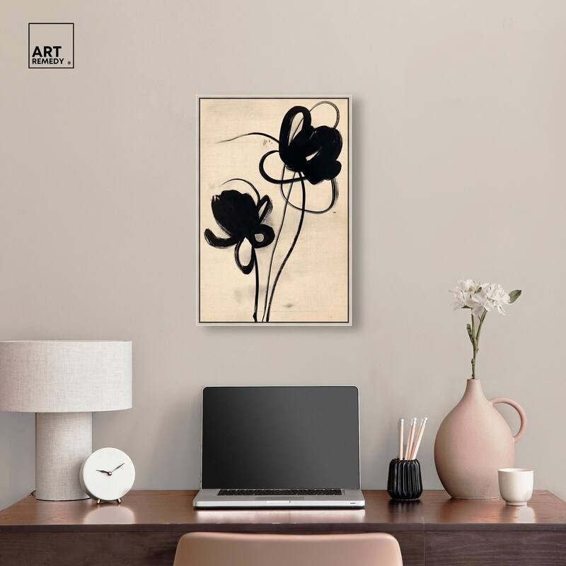 Florals in the Minimal I Canvas by Art Remedy