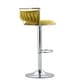 preview thumbnail 43 of 155, Velvet Upholstered Adjustable Bar Stool Swivel Counter Chair Set of 2
