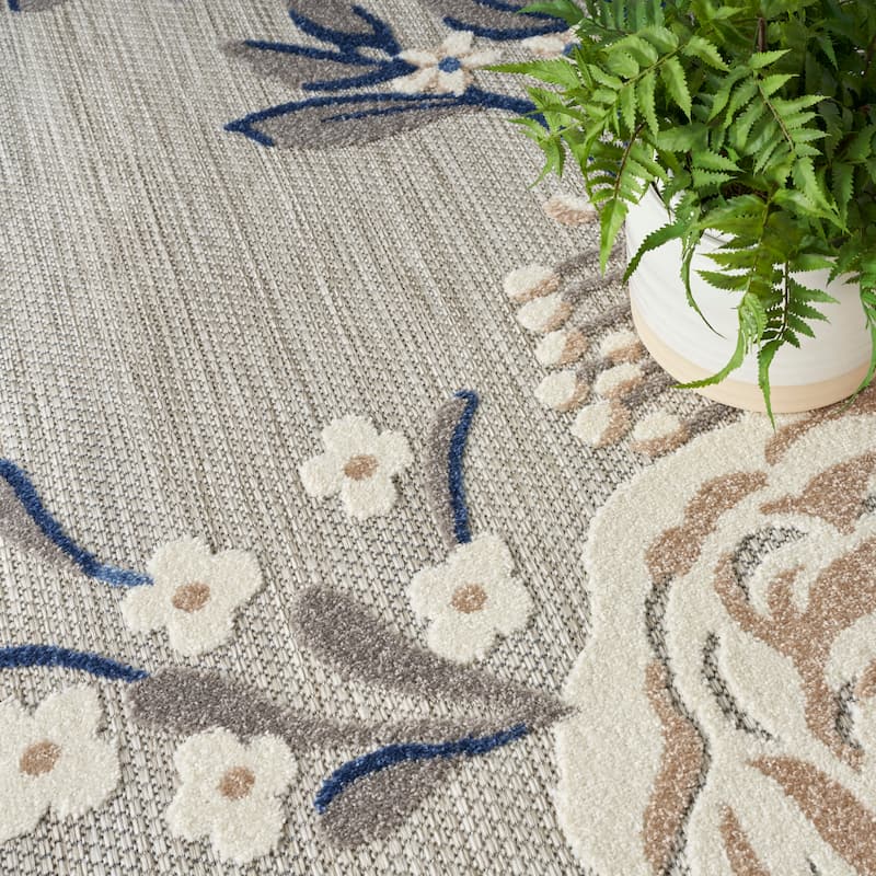 Nourison Aloha Indoor/Outdoor Floral Area Rug
