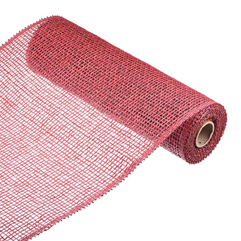 1 Roll PP Burlap Mesh 10" x 5 Yard Decorative Wreath Wrapping Ribbon