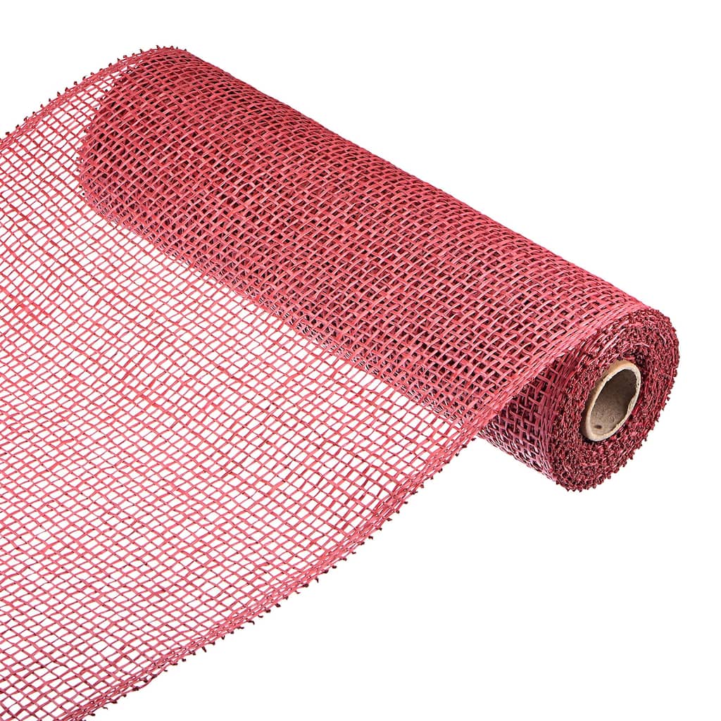 1 Roll PP Burlap Mesh 10" x 5 Yard Decorative Wreath Wrapping Ribbon