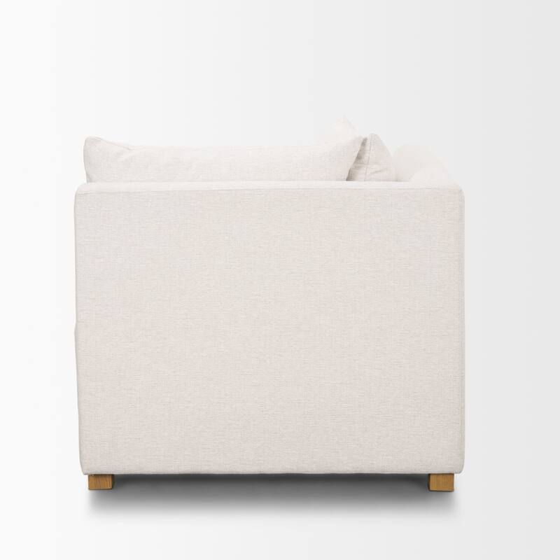 Halston Corner Sectional Piece Oatmeal Performance Fabric - 38.98 x38.98 x29.13