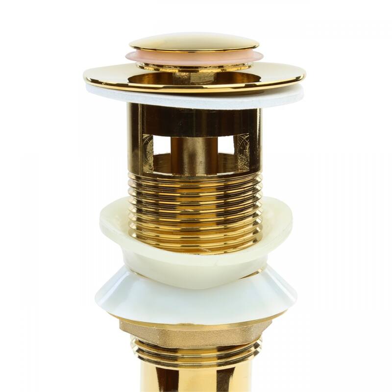 Sink Drain PVD Brass Pop-Up With Overflow Renovators Supply