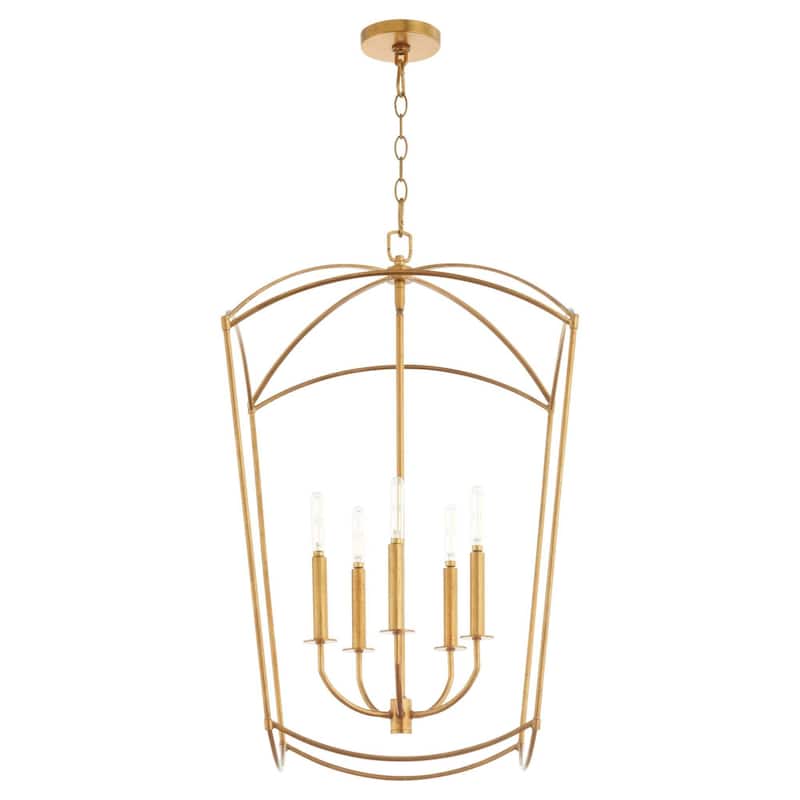 Quorum International 6812-5 Mantle 5 Light 19" Wide Pendant