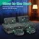 preview thumbnail 6 of 7, Gymax Glow in the Dark Modular Kids Play Couch Set w/ Machine-washable