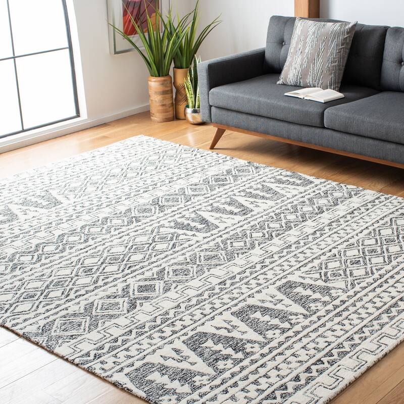 SAFAVIEH Handmade Abstract Bionda Modern Wool Rug
