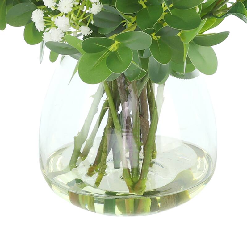 Faux Centerpiece with Roses and Baby's Breath - 22