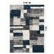 preview thumbnail 19 of 54, World Rug Gallery Distressed Modern Boxes Plush Shag Area Rug