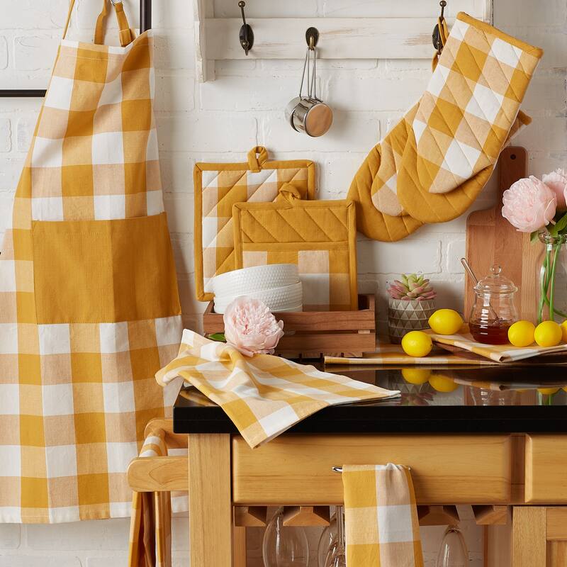 DII Vintage Red Buffalo Check Dishtowel (Set of 3)