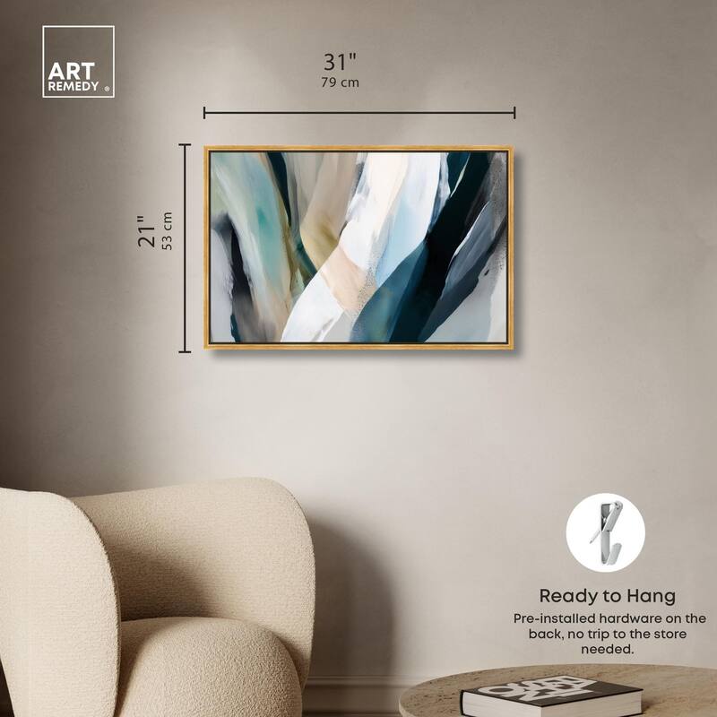 Sweeping Forms II Canvas by Art Remedy