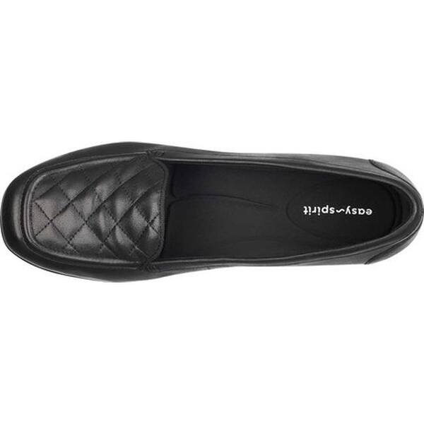 Shop Easy Spirit Women S Wynter Quilted Loafer Black Leather