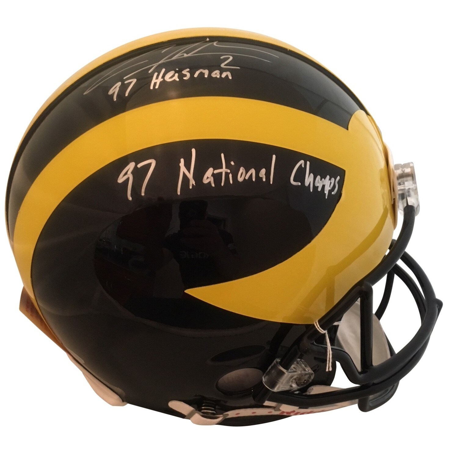 Shop Charles Woodson Autographed Michigan Wolverines Football Signed Authentic Full Size Helmet 1997 Hei Overstock 21422486