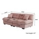 preview thumbnail 8 of 24, 89" Tufted Sofa Cloud Shaped Couch
