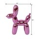 preview thumbnail 2 of 3, 11"H Ceramic Ballon Dog ,Metalic Pink
