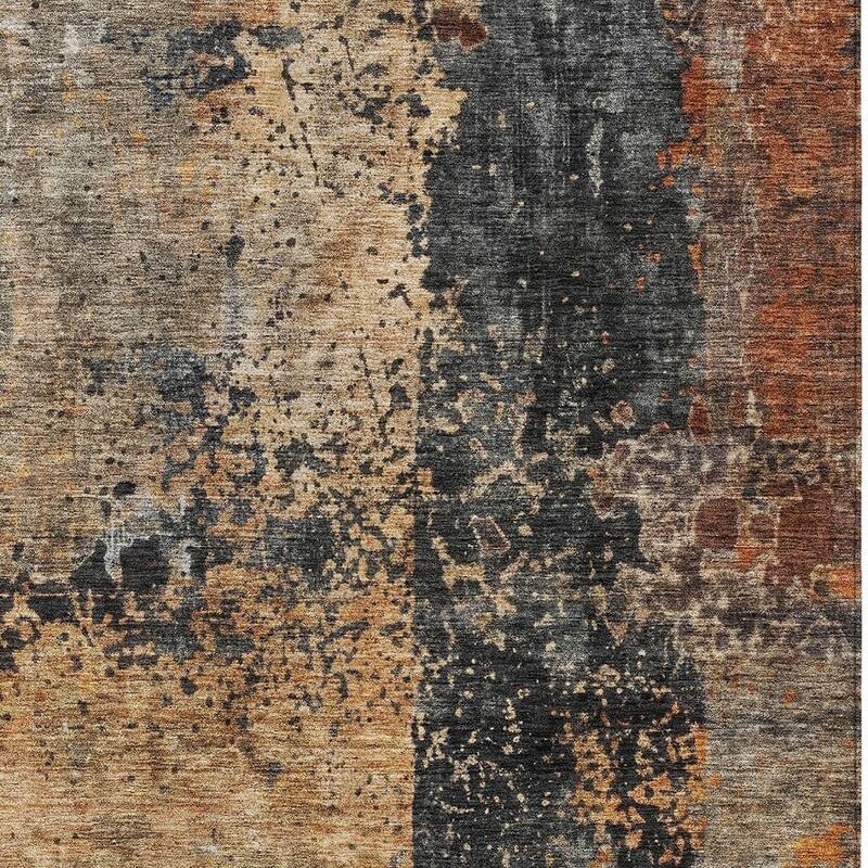HomeRoots Abstract Transitional Rectangle Outdoor Rug