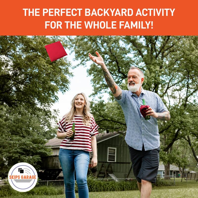 Black Bricks Outdoor Cornhole Board Set