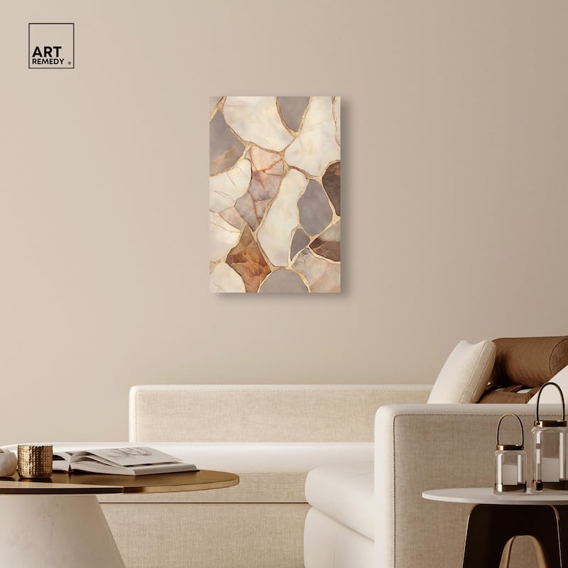 Textured Earthy Tones III Canvas by Art Remedy, Gallery Wrapped