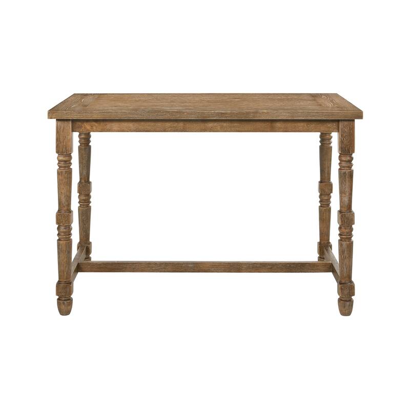 ACME Farsiris Counter Height Table in Weathered Oak
