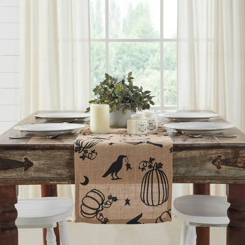 Raven Harvest Burlap Jute Runner 12x36 - 12x36