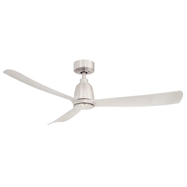 slide 2 of 8, Fanimation Kute 52 inch Indoor/Outdoor Smart Ceiling Fan with Remote - Brushed Nickel