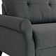 preview thumbnail 10 of 10, Serta Bennington Sofa in Heather Grey Woven Fabric