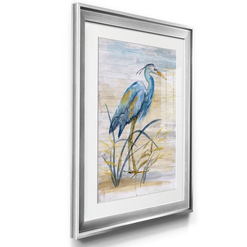 Blue Heron I Premium Framed Print - Ready to Hang