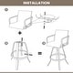preview thumbnail 14 of 39, Outdoor Indoor Aluminum Swivel Patio Bar Stools Dining Chairs with Sunbrella Fabric