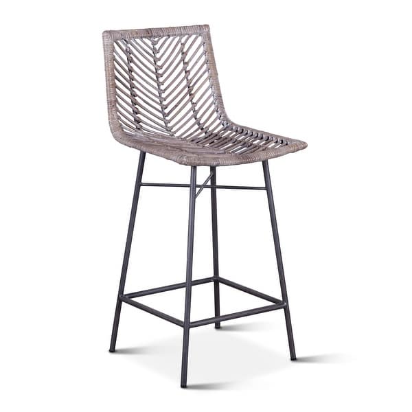 Kubu Bar Stool, Shop Bali Kubu Rattan Stools Set Of 2 Overstock 31267579