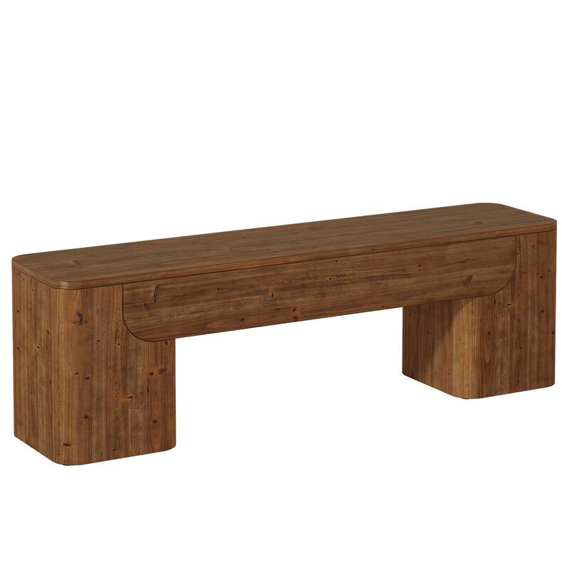 Solid Wood Bench, Entryway Bench, Dining Bench, Farmhouse Bench Seats for Entryway, Hallway, End of Bed