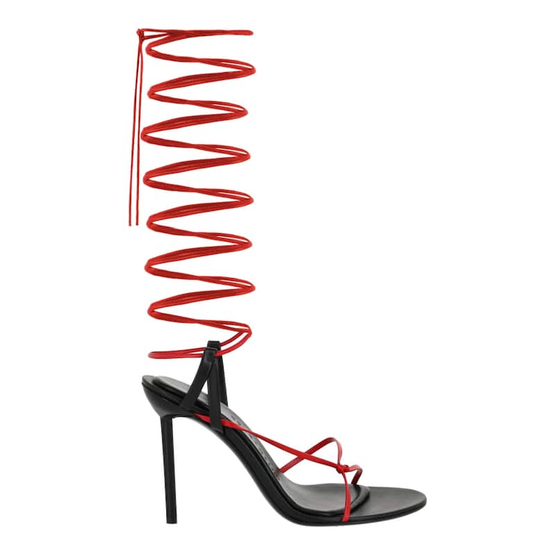 Ferragamo Azha X5 Wrap Tie Heels - 9.5