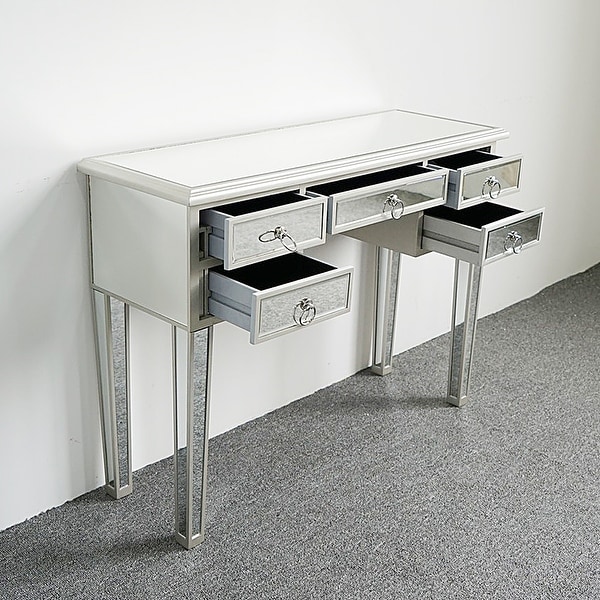 5 drawer console on sale table