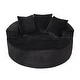 preview thumbnail 13 of 43, XIZZI Modern Round Plush Lounge Sofa with Cushions